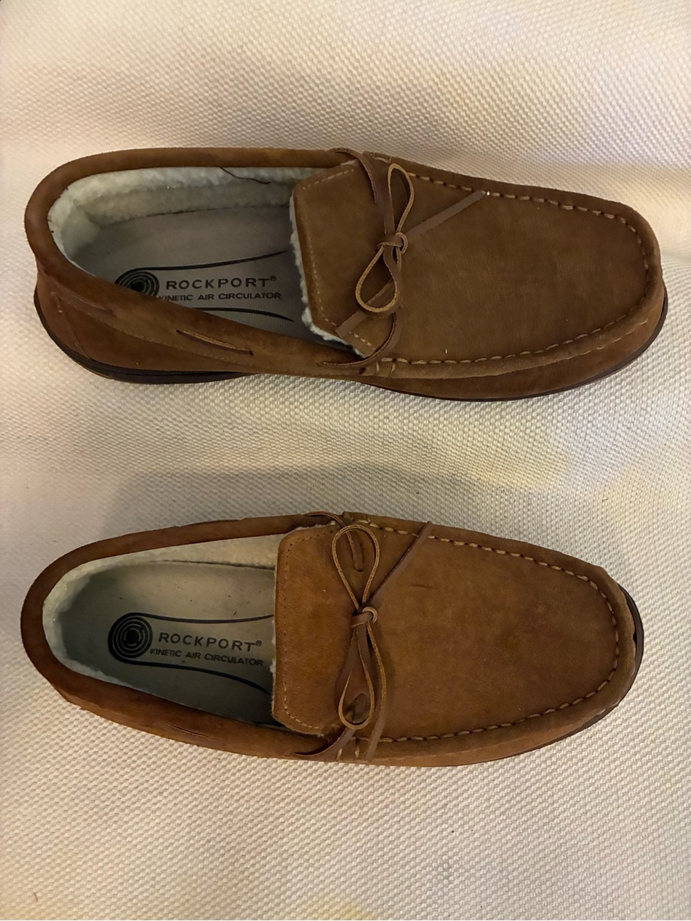 Rockport Men’s Brown Suede Slip-On Moccasin Loafers-size 11.5-12 - Picture 3 of 8